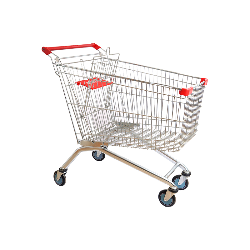 Carrinho de carrinho de zinco durável para uso em supermercado