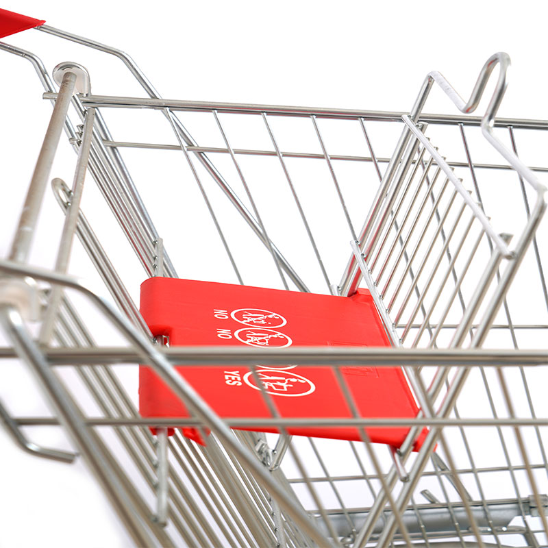 Carrinho de compras de metal dobrável de proteção contra corrosão