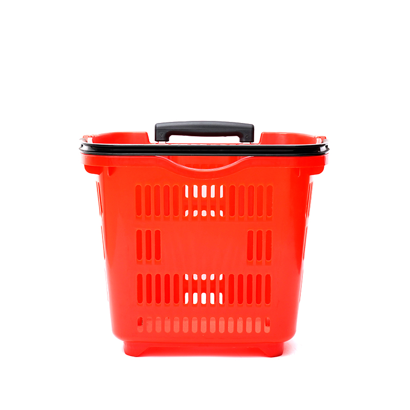 Carrinho de compras de plástico ecologicamente correto para supermercado