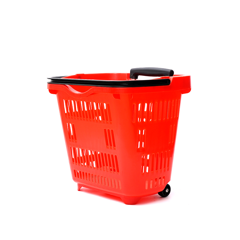 Carrinho de compras de plástico ecologicamente correto para supermercado