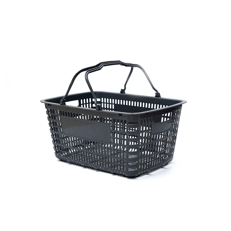 Cestas de compras de armazenamento portátil de plástico pp para lojas