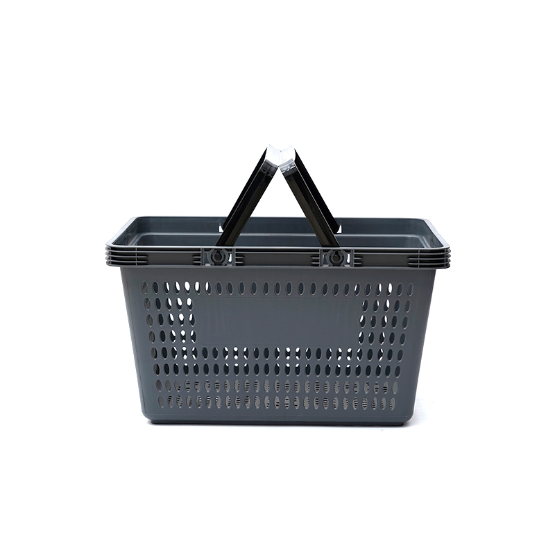 Cesta de compras de plástico portátil durável para supermercado