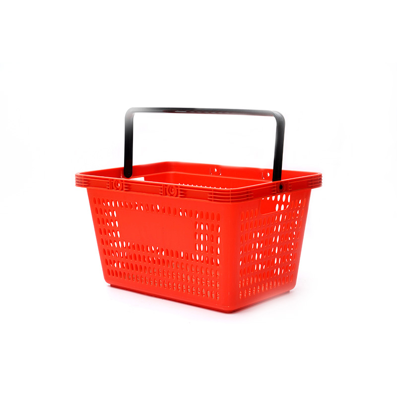 Suporte de cesta de compras de supermercado de plástico 28 L