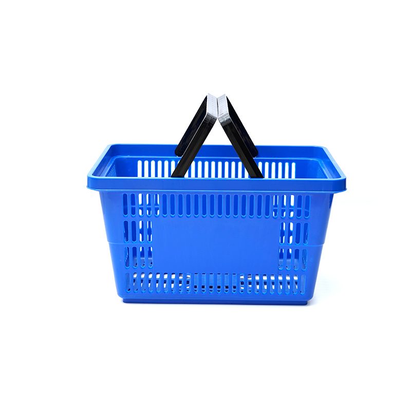 Cestas de compras coloridas dobráveis ​​de plástico
