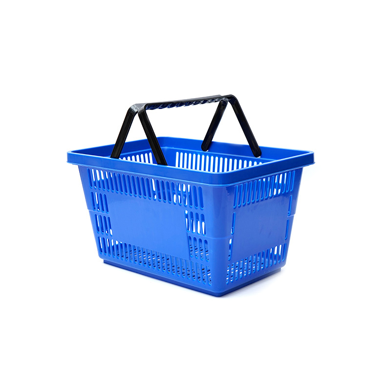 Cestas de compras coloridas dobráveis ​​de plástico