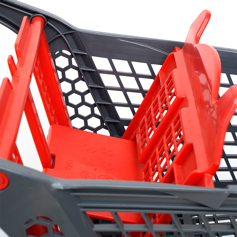 XC-PST-1. Carrinho de compras de plástico + compras de supermercado fáceis de usar especificações fixas de cores personalizadas de plástico