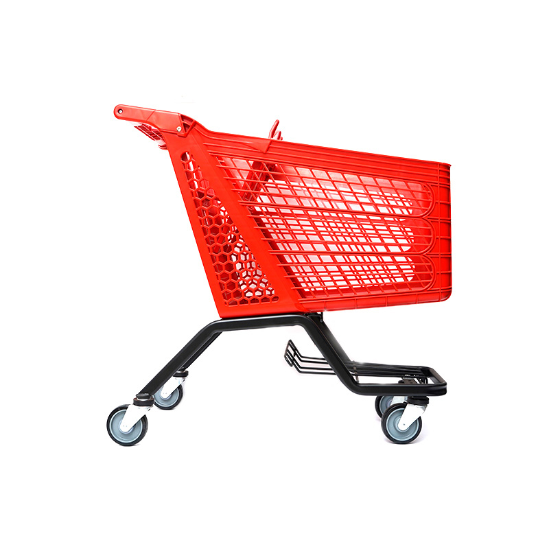XC-PST-3. Carrinho de compras de plástico + compras de supermercado fáceis de usar, especificações fixas de cores personalizadas de plástico